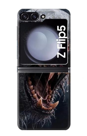 S4094 Wolf Moonlight Fantasy Art Case For Samsung Galaxy Z Flip 5