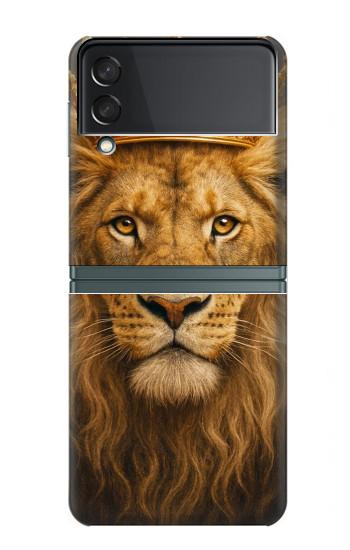 S4093 Royal Lion Portrait Artwork Case For Samsung Galaxy Z Flip 3 5G