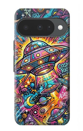 S4085 Cosmic Spaceship Psychedelic Art Case For Google Pixel 10, 10 Pro