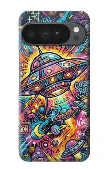 S4085 Cosmic Spaceship Psychedelic Art Case For Google Pixel 10 Pro XL