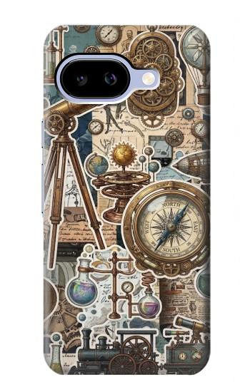 S4100 Vintage Scientific Discovery Collage Case For Google Pixel 9a