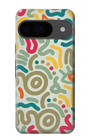 S4078 Abstract Colorful Doodle Pattern Case For Google Pixel 9