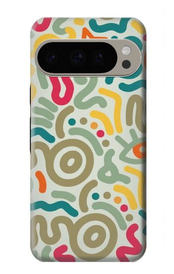 S4078 Abstract Colorful Doodle Pattern Case For Google Pixel 9 Pro