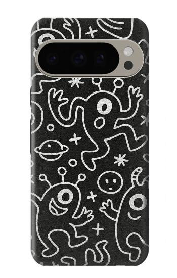 S4101 Cute Cartoon Monster Pattern Case For Google Pixel 9 Pro