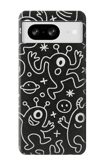 S4101 Cute Cartoon Monster Pattern Case For Google Pixel 8