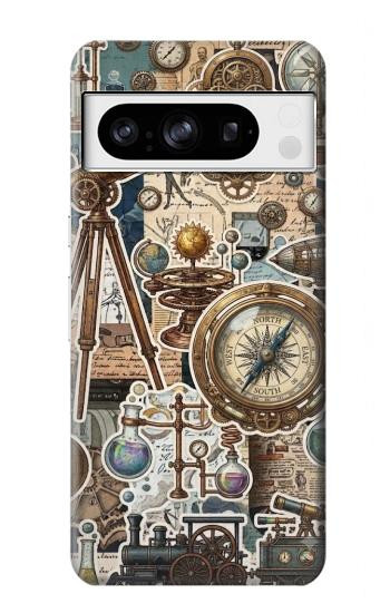 S4100 Vintage Scientific Discovery Collage Case For Google Pixel 8 pro