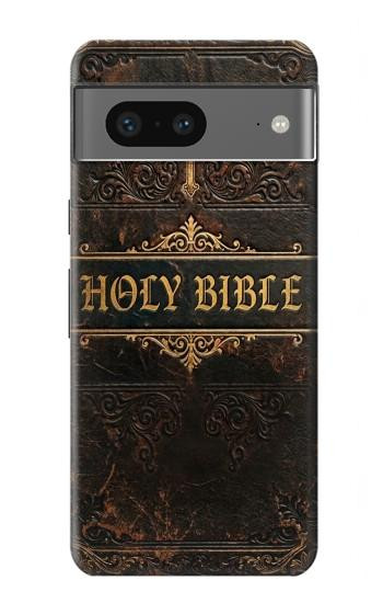 S4109 Vintage Antique Bible Book Cover Art Case For Google Pixel 7a
