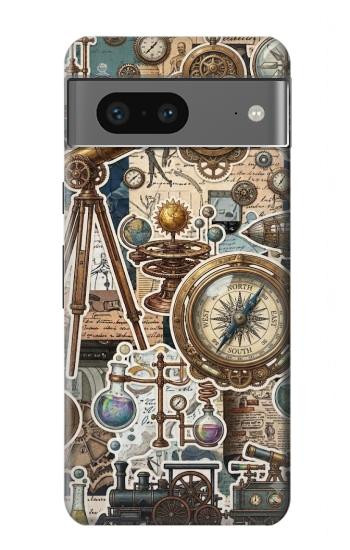 S4100 Vintage Scientific Discovery Collage Case For Google Pixel 7