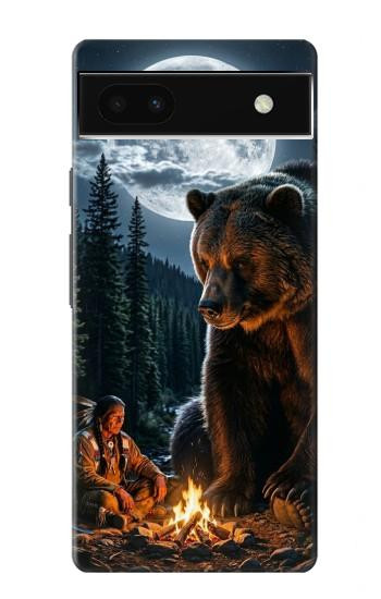 S4095 Majestic Bear Indian Wilderness Art Case For Google Pixel 6a