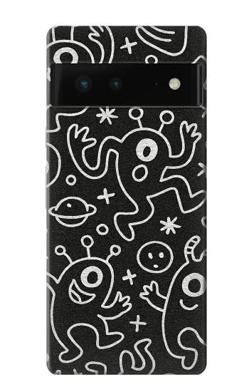S4101 Cute Cartoon Monster Pattern Case For Google Pixel 6