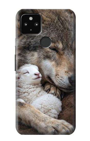 S4089 Gentle Wolf And Lamb Friendship Art Case For Google Pixel 4a 5G