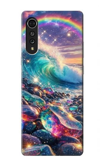 S4084 Rainbow Ocean Wave Fantasy Case For LG Velvet