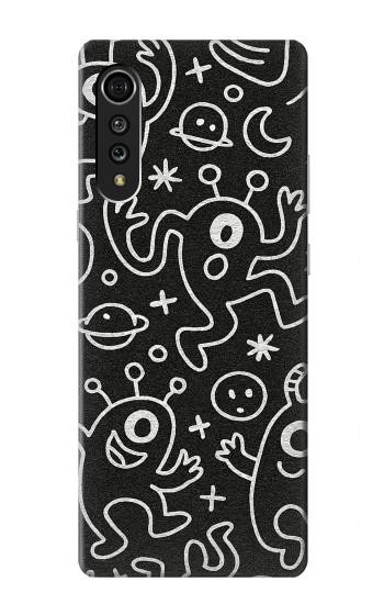 S4101 Cute Cartoon Monster Pattern Case For LG Velvet