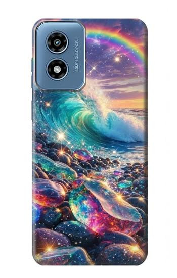 S4084 Rainbow Ocean Wave Fantasy Case For Motorola Moto G Play 4G (2024)