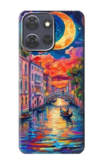 S4083 Colorful Painting Moonlit Venice City Case For Motorola Moto G Power (2025,2026)