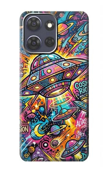 S4085 Cosmic Spaceship Psychedelic Art Case For Motorola Moto G Power (2025,2026)