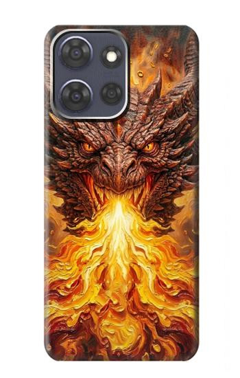 S4090 Epic Fire Dragon Fantasy Illustration Case For Motorola Moto G Power (2025,2026)