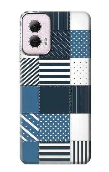 S4082 Modern Geometric Patchwork Pattern Case For Motorola Moto G Power 5G (2024)
