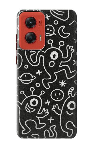 S4101 Cute Cartoon Monster Pattern Case For Motorola Moto G Stylus 5G (2024)