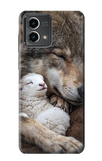 S4089 Gentle Wolf And Lamb Friendship Art Case For Motorola Moto G Stylus 5G (2023)