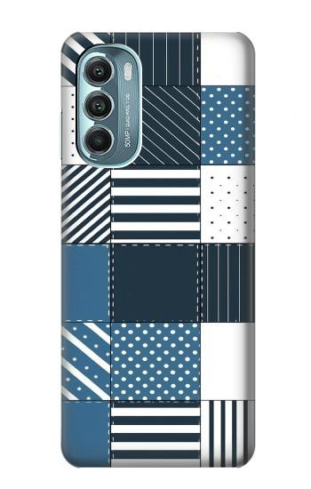 S4082 Modern Geometric Patchwork Pattern Case For Motorola Moto G Stylus 5G (2022)