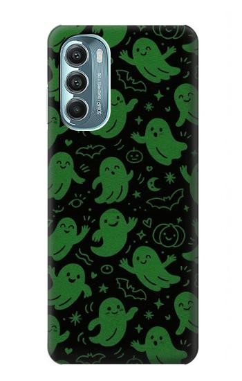 S4087 Cute Green Ghost Cartoon Pattern Case For Motorola Moto G Stylus 5G (2022)