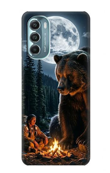 S4095 Majestic Bear Indian Wilderness Art Case For Motorola Moto G Stylus 5G (2022)
