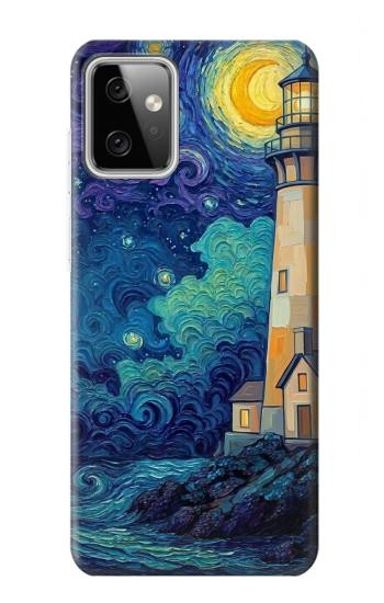 S4092 Moonlit Lighthouse Coastal Painting Case For Motorola Moto G Power (2023) 5G