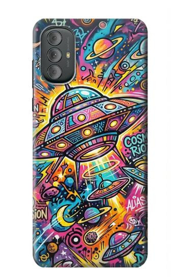 S4085 Cosmic Spaceship Psychedelic Art Case For Motorola Moto G Power 2022, G Play 2023
