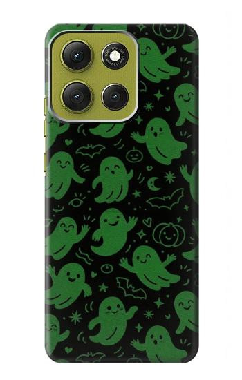 S4087 Cute Green Ghost Cartoon Pattern Case For Motorola Moto G86