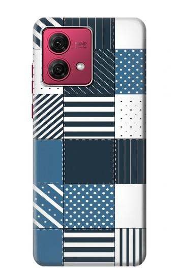 S4082 Modern Geometric Patchwork Pattern Case For Motorola Moto G84