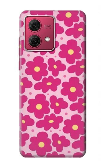 S4097 Pink Floral Seamless Pattern Design Case For Motorola Moto G84