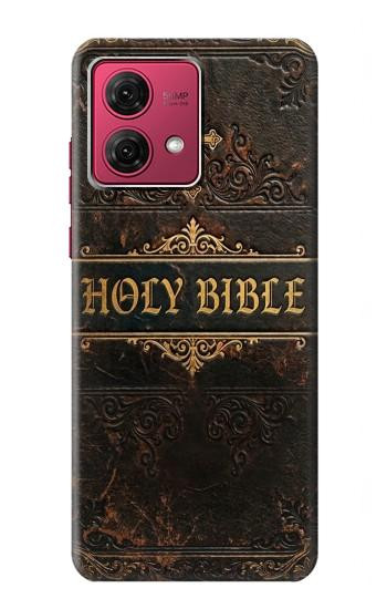S4109 Vintage Antique Bible Book Cover Art Case For Motorola Moto G84