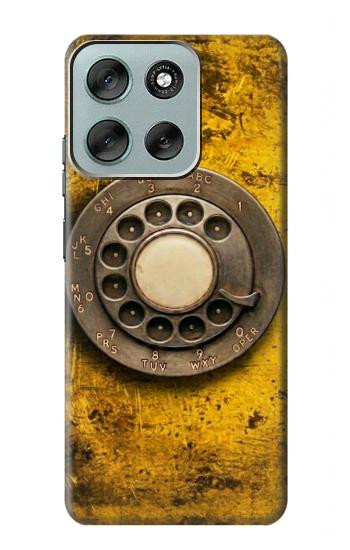 S4107 Retro Rotary Phone Dial Vintage Case For Motorola Moto G56