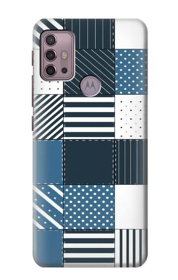 S4082 Modern Geometric Patchwork Pattern Case For Motorola Moto G30, G20, G10