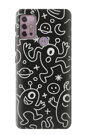 S4101 Cute Cartoon Monster Pattern Case For Motorola Moto G30, G20, G10