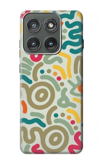 S4078 Abstract Colorful Doodle Pattern Case For Motorola Edge (2025)