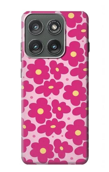 S4097 Pink Floral Seamless Pattern Design Case For Motorola Edge (2025)
