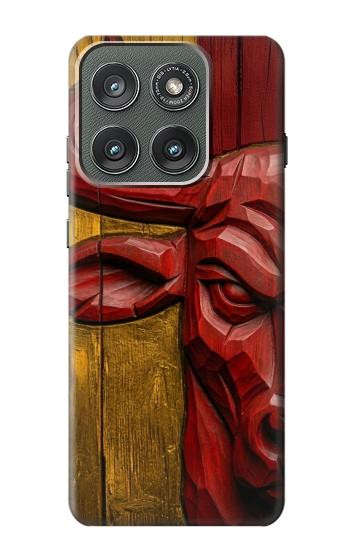 S4098 Span Bull Carved Artwork Case For Motorola Edge (2025)