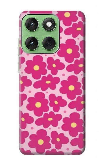 S4097 Pink Floral Seamless Pattern Design Case For Motorola Edge 60
