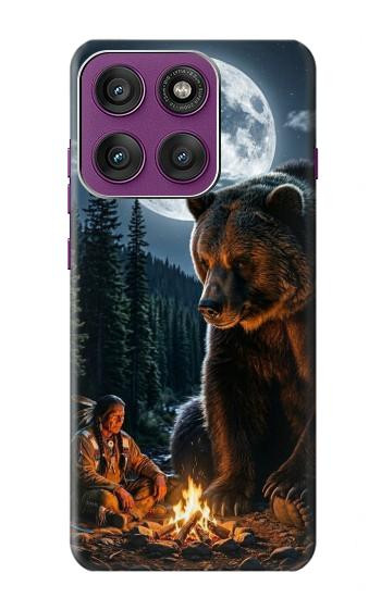 S4095 Majestic Bear Indian Wilderness Art Case For Motorola Edge 60 Pro