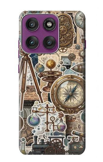 S4100 Vintage Scientific Discovery Collage Case For Motorola Edge 60 Pro