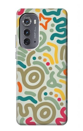 S4078 Abstract Colorful Doodle Pattern Case For Motorola Edge (2022)