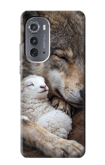 S4089 Gentle Wolf And Lamb Friendship Art Case For Motorola Edge (2022)
