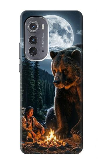 S4095 Majestic Bear Indian Wilderness Art Case For Motorola Edge (2022)