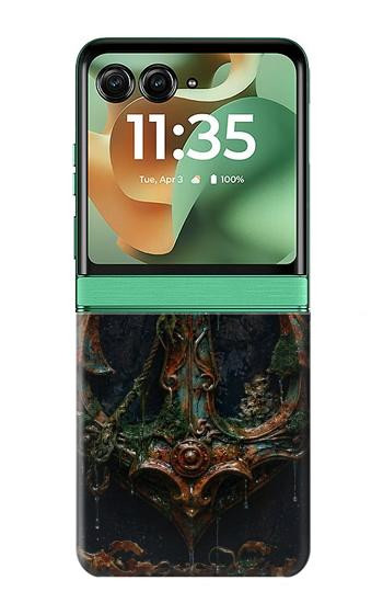 S4106 Vintage Maritime Anchor Helm Art Case For Motorola Razr 70+,60+, Razr+ (2026, 2025, 2024)