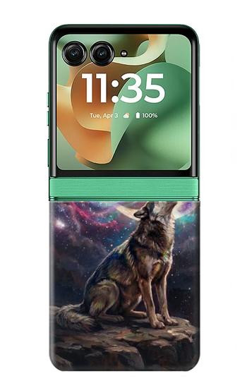 S4110 Mystic Wolf Ancient Symbol Artwork Case For Motorola Razr 70+,60+, Razr+ (2026, 2025, 2024)