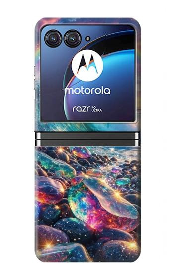 S4084 Rainbow Ocean Wave Fantasy Case For Motorola Razr 40 Ultra