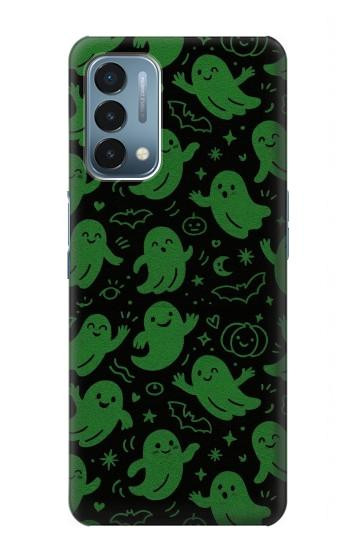 S4087 Cute Green Ghost Cartoon Pattern Case For OnePlus Nord N200 5G
