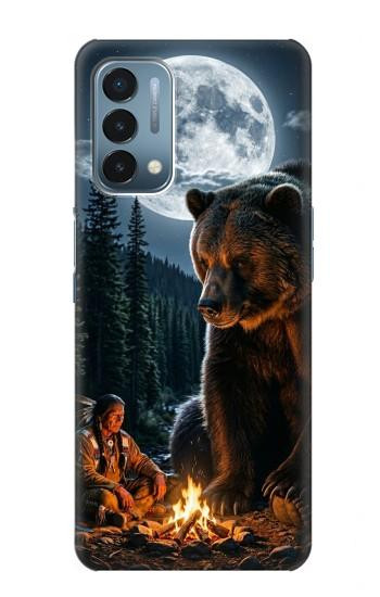 S4095 Majestic Bear Indian Wilderness Art Case For OnePlus Nord N200 5G